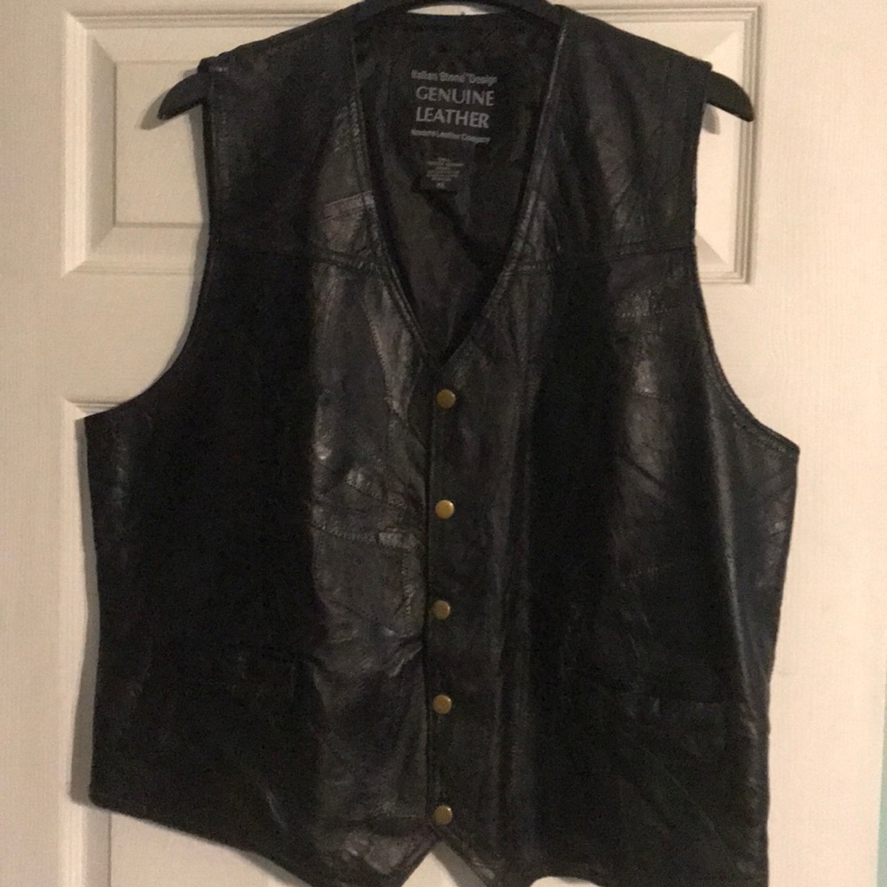 Navarre Leather Co. vest nwot sz XL